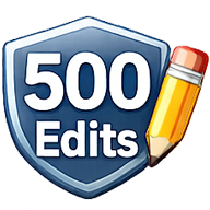 500 Edits