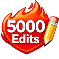 5,000 Edits